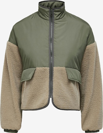 ONLY Veste mi-saison 'ARIKO' en beige / vert foncé, Vue avec produit