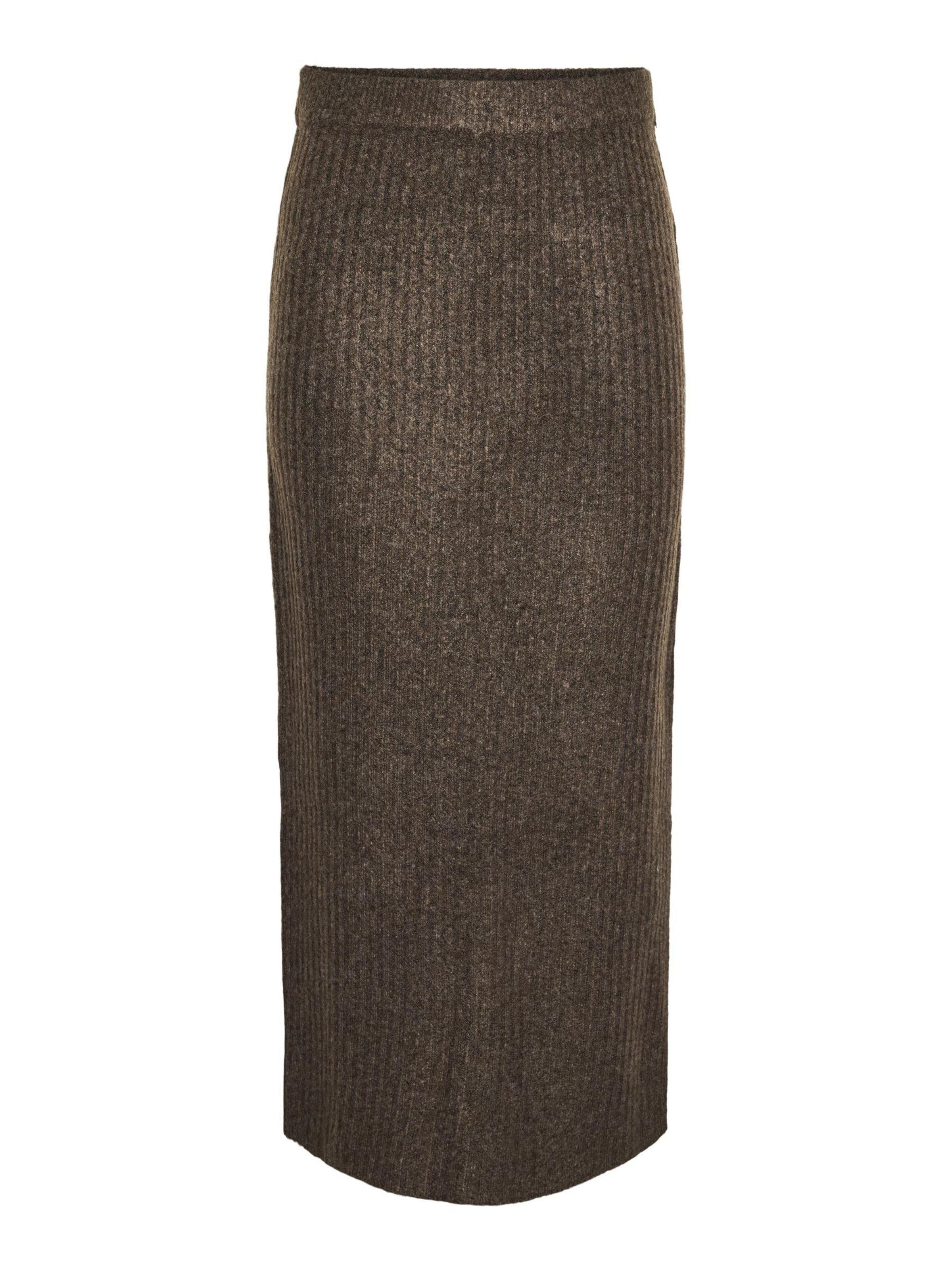 PIECES Nederdel 'PCTulle' i brun: forside