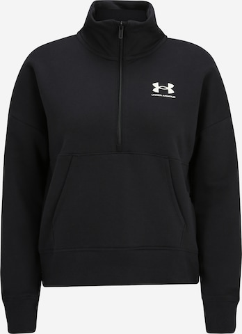 UNDER ARMOUR Athletic Sweatshirt 'Rival' in Black: front