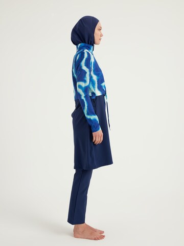 MARINA High neck Swimsuit Dress 'Modest Marina M2530-2' in Blue