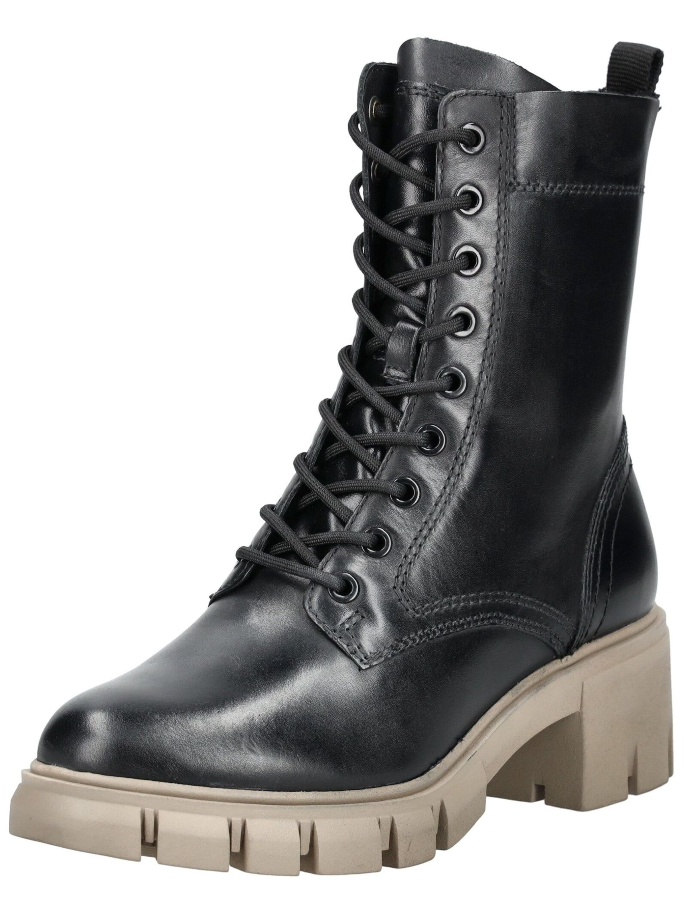 Bottines à lacets Tamaris en noir : devant