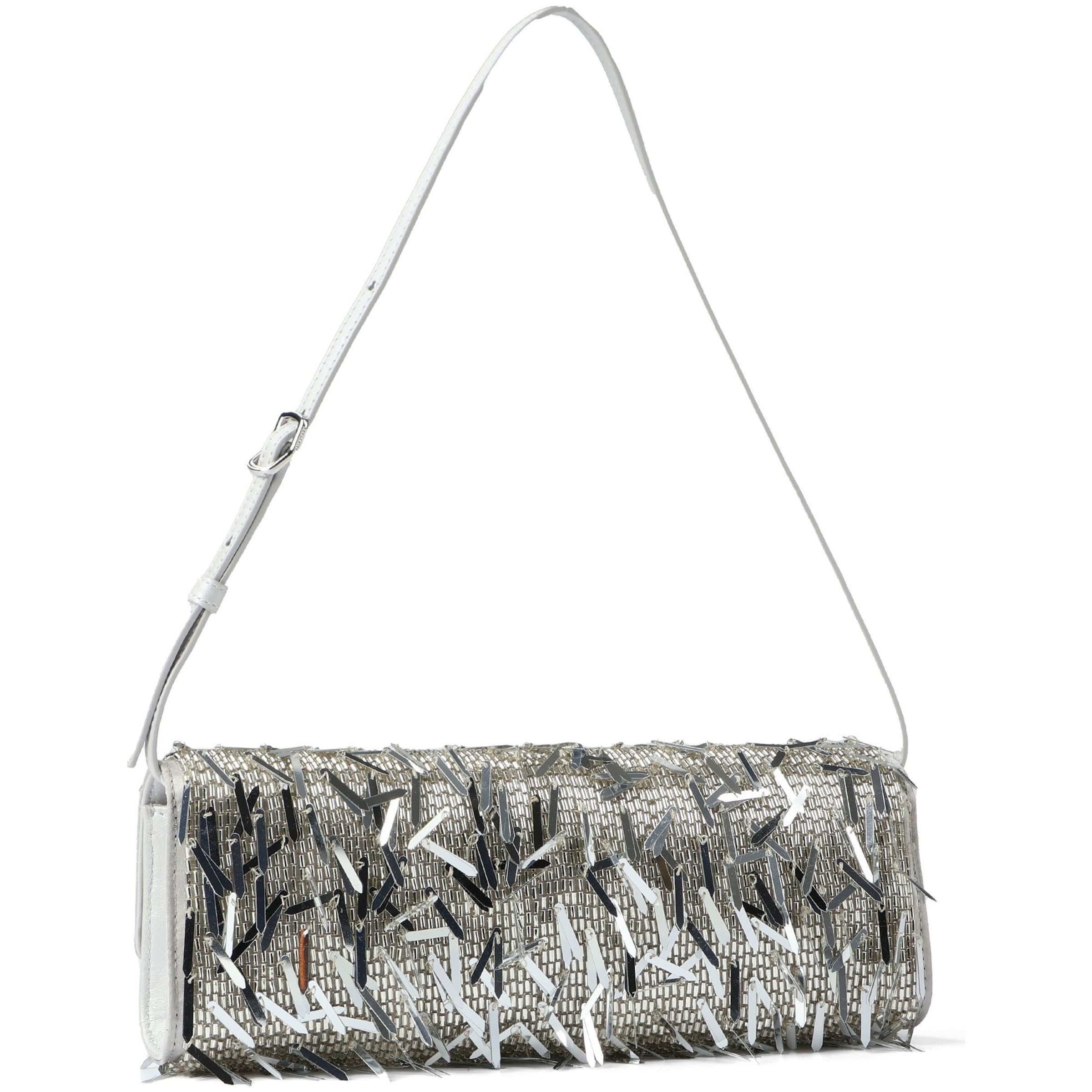 Borsa a spalla 'Deco' di Kate Spade in argento