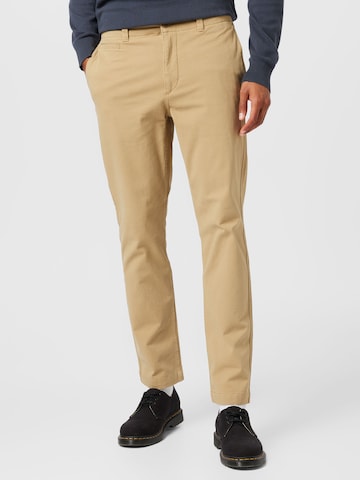 Coupe slim Pantalon chino 'SMART 360 FLEX CALIFORNIA' Dockers en beige : devant