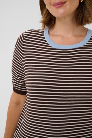 KAFFE CURVE Pullover in Braun