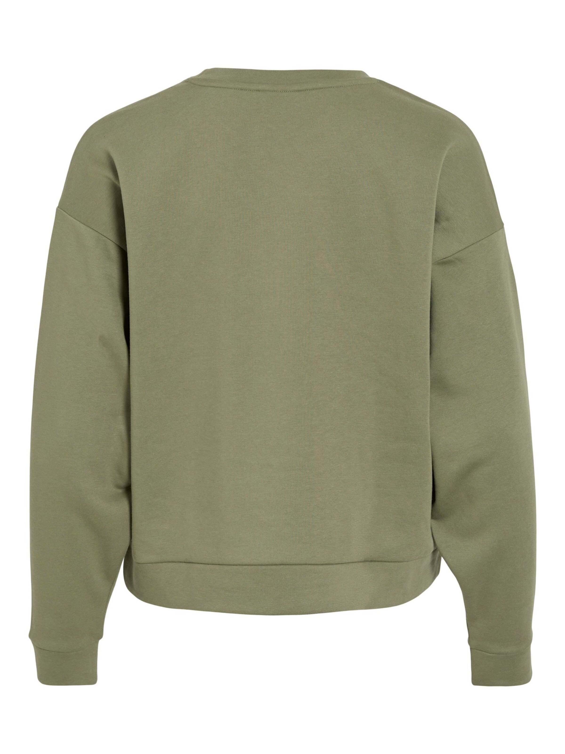 VILA Sweatshirt 'VIElsk' i grøn