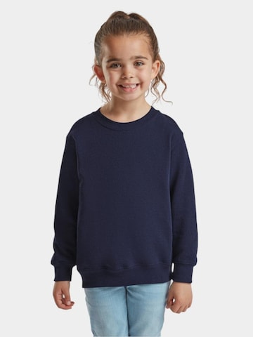 FRUIT OF THE LOOM Sweatshirt 'Crewneck sweatshirt for kids' in Blauw: voorkant