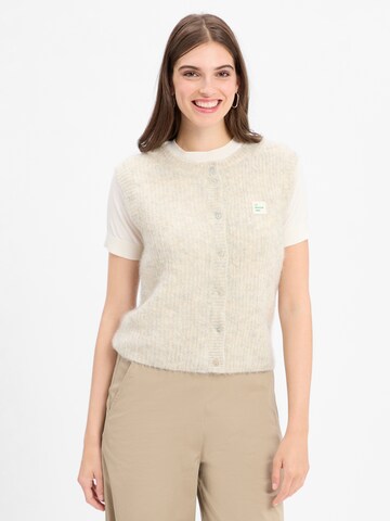 AMERICAN VINTAGE Knitted vest ' East ' in Grey: front