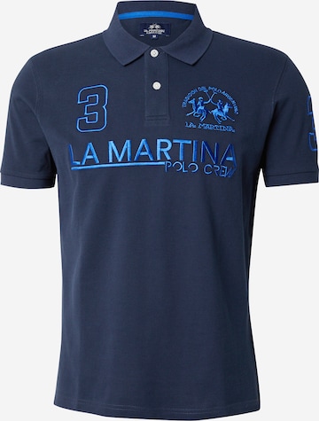 La Martina - Camisa em azul: frente