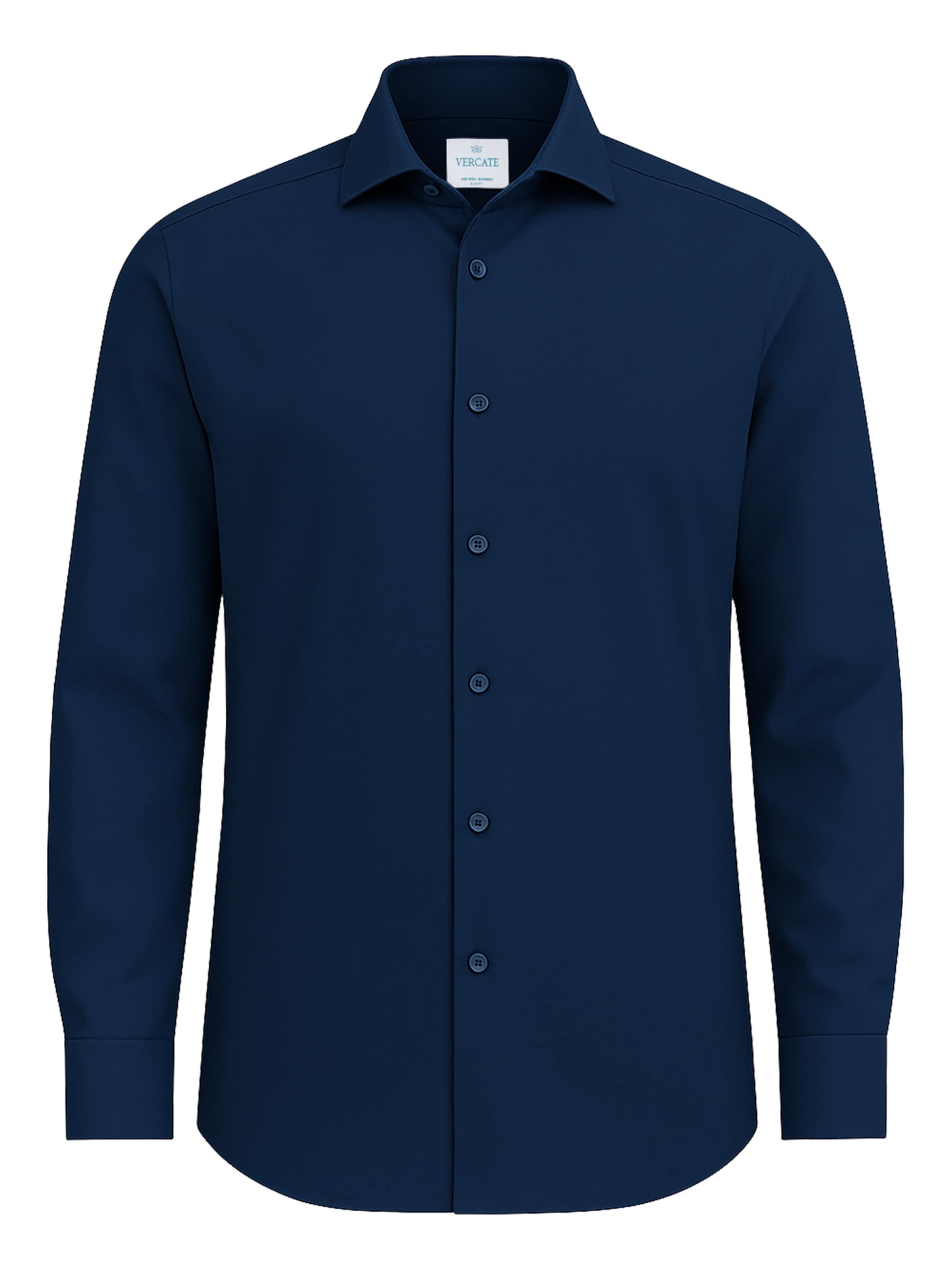 Vercate Regular fit Zakelijk overhemd 'No. 27' in Blauw: voorkant