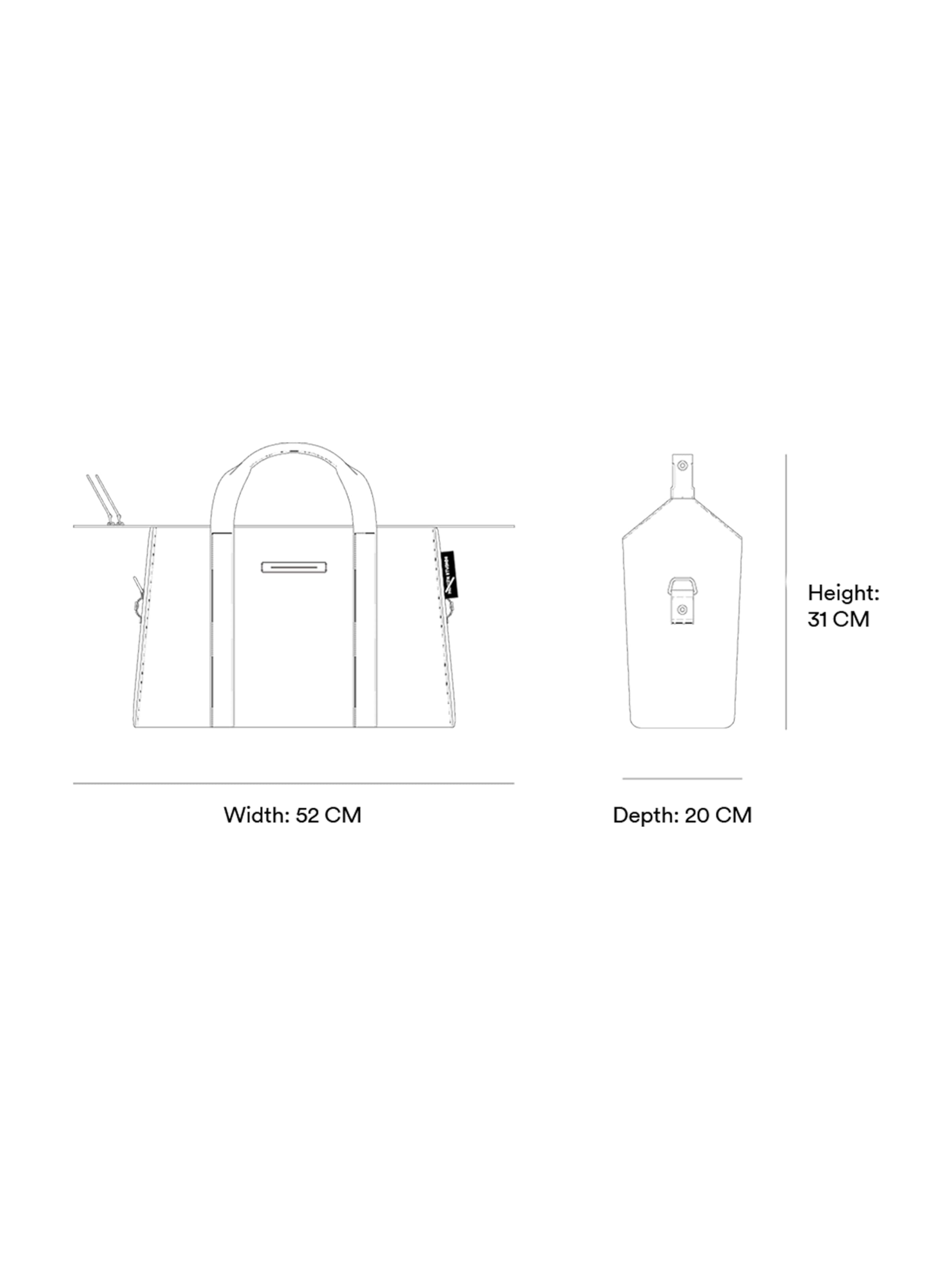 Horizn Studios Weekendtaske 'SoFo Medium' i sort
