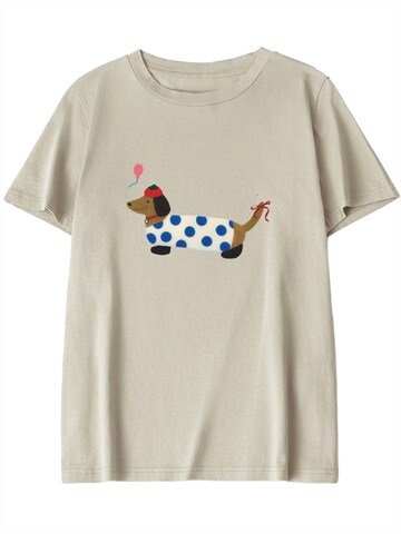 GORHEY Shirt 'Women's Summer Casual Print Shirt, Short-Sleeve Loose Fit'‌‌‌‌‌‌‌ in Orange