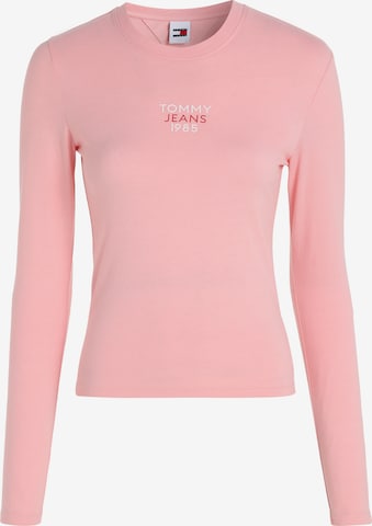 Tommy Jeans Shirt 'ESSENTIAL' in Pink: front