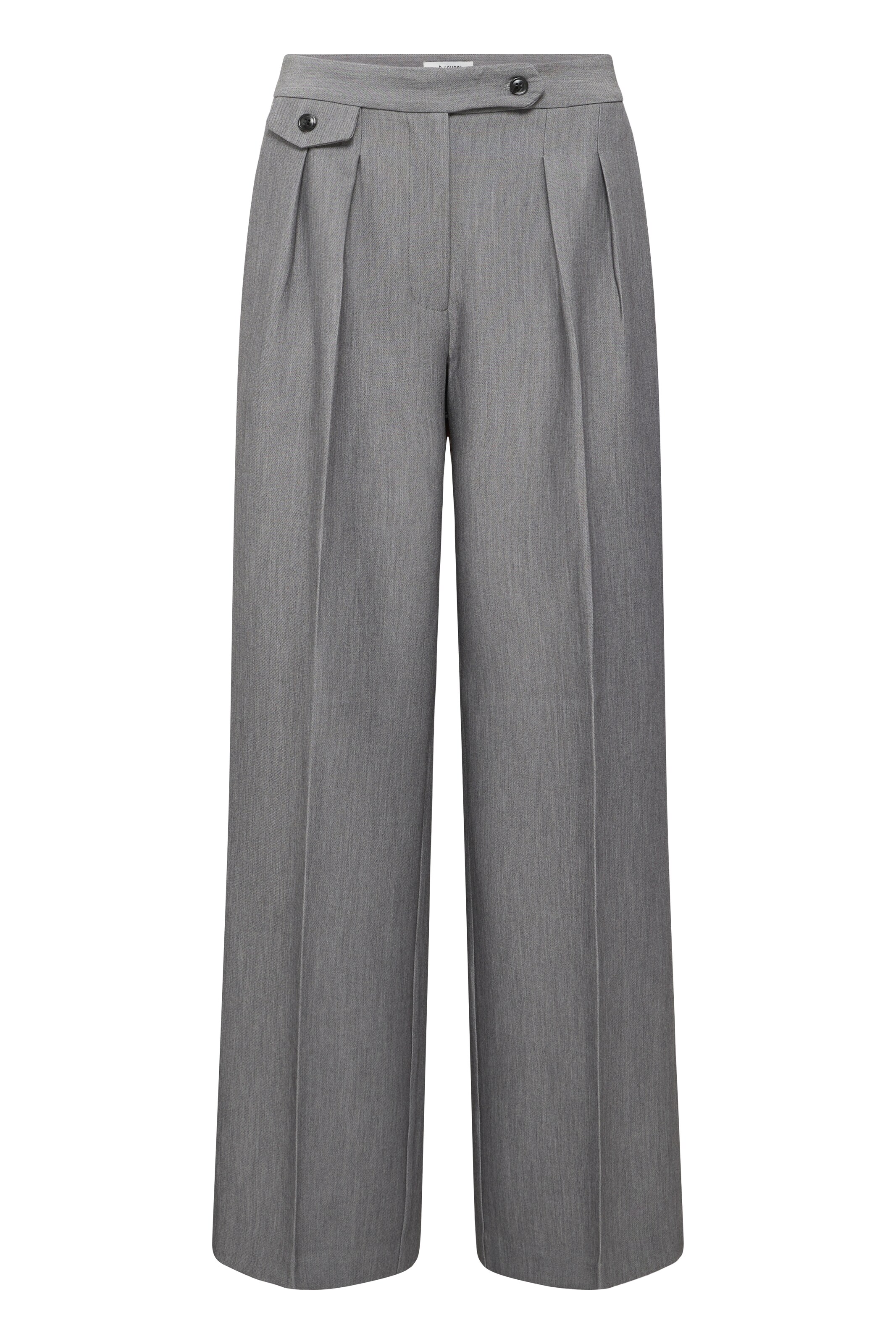 Pantalon à plis b.young en gris : devant