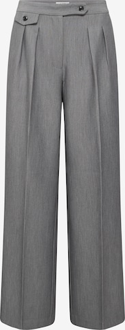 Pantalon à plis b.young en gris : devant