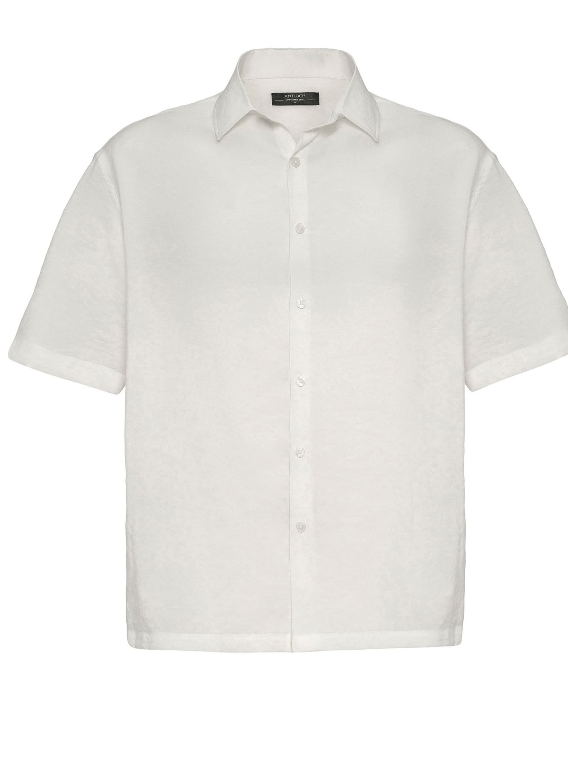 Antioch Button Up Shirt in White: front