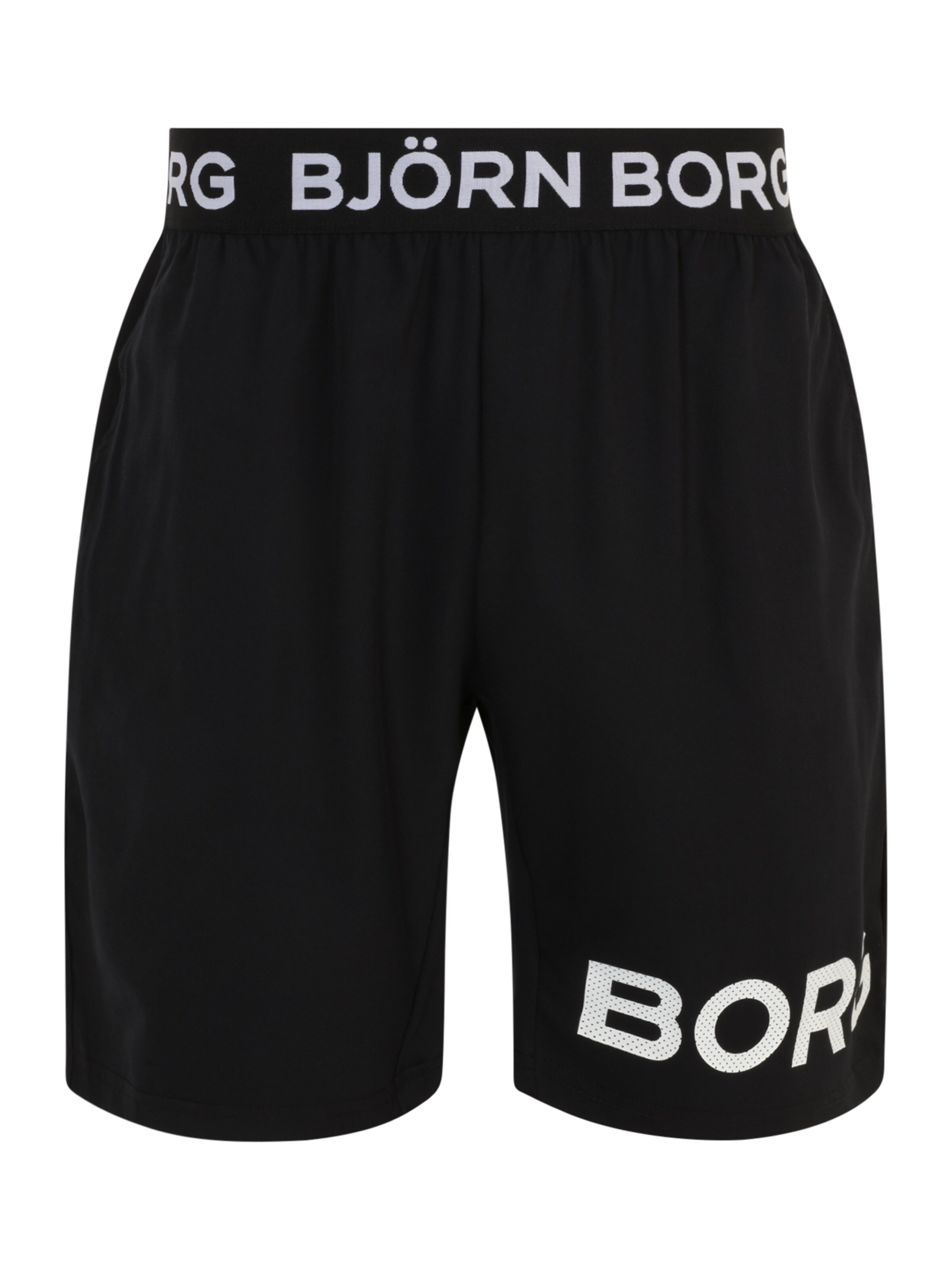 BJÖRN BORG Regular Sportshorts in Schwarz: Vorderseite