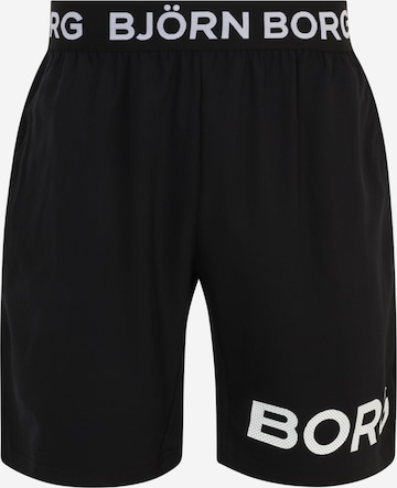 BJÖRN BORG Workout Pants in Black: front