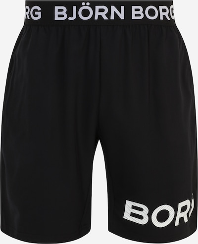 BJÖRN BORG Workout Pants in Black / White, Item view