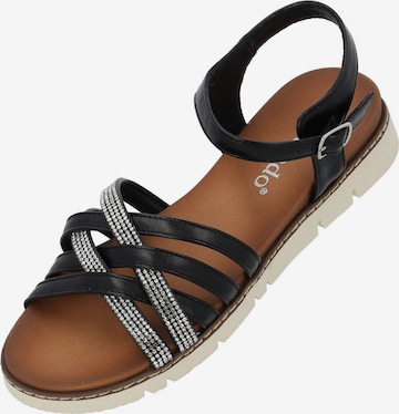 Palado Sandals 'Gieh' in Black: front