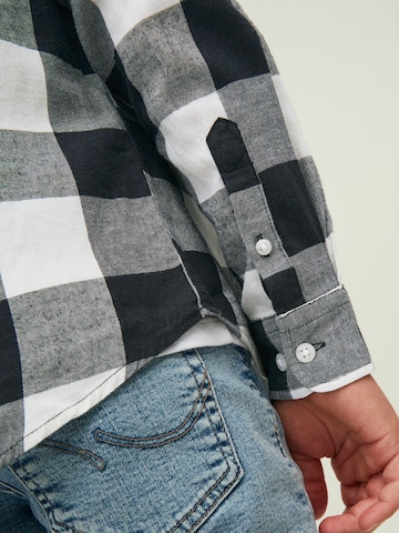 Regular fit Cămașă 'Gingham' de la Jack & Jones Junior pe alb