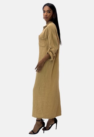 Abito camicia di Elara in marrone