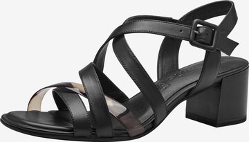 TAMARIS Strap Sandals in Black: front