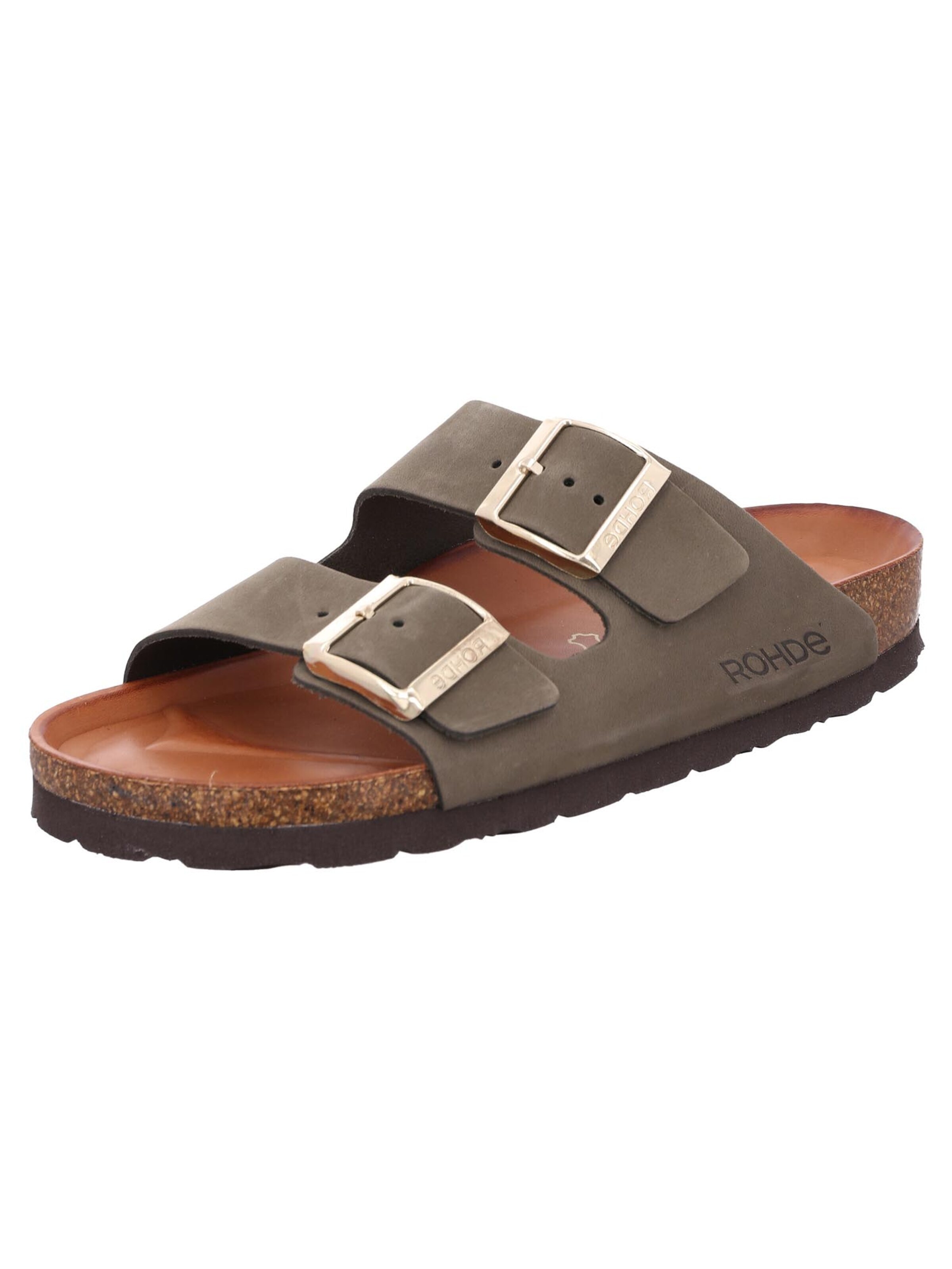ROHDE Mules 'Alba' in Brown: front