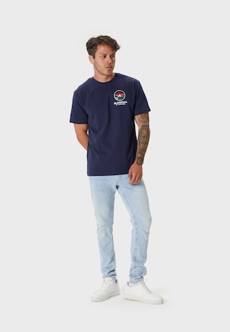 Oldskull T-Shirt in Blau