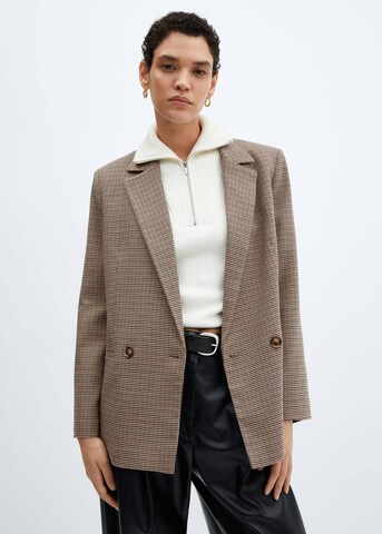 MANGO Blazer 'Сharlott' in Brown: front