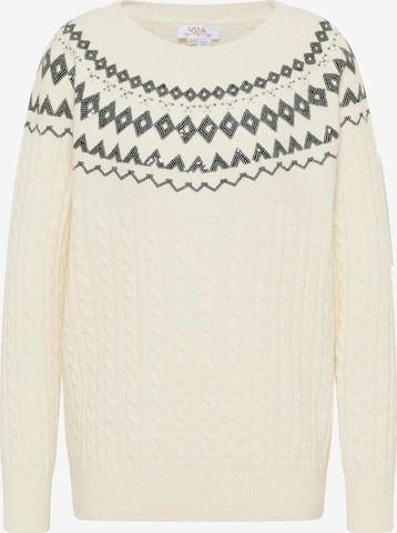 usha FESTIVAL Sweater in White: front