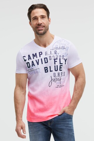 CAMP DAVID Shirt in Pink: front