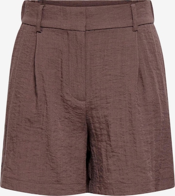 Pantaloni 'Onlita Hw Linen Look Shorts Tlr 15370279' di ONLY in marrone: frontale