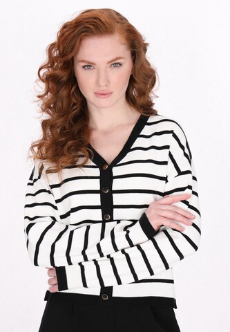 DreiMaster Klassik Gebreid vest 'Classic Look' in Zwart: voorkant