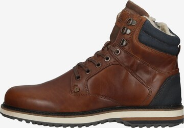 BULLBOXER Lace-Up Boots in Brown