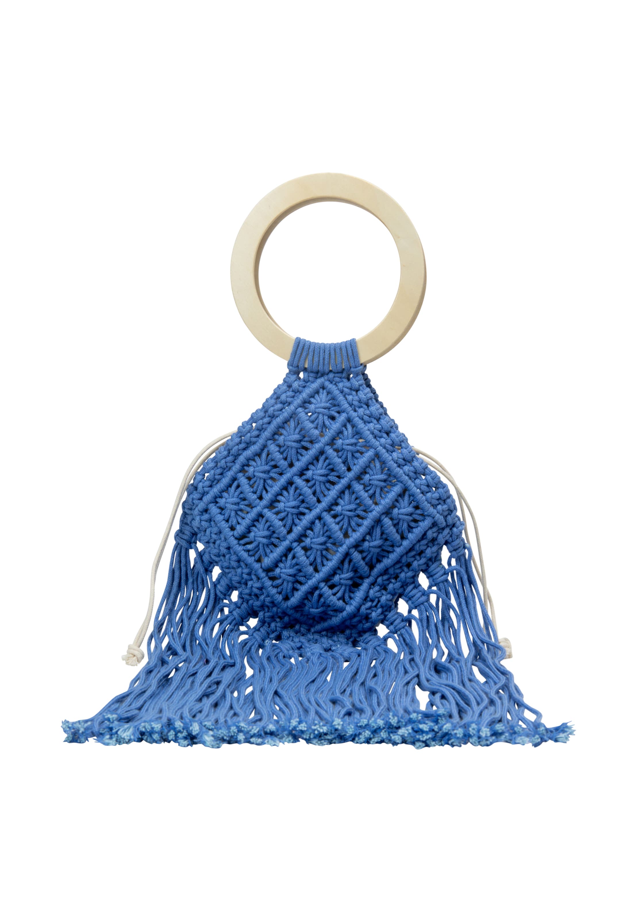 IZIA Handtas in Blauw: voorkant