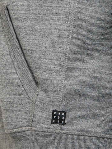 Blend Big Zip-Up Hoodie 'North' in Grey