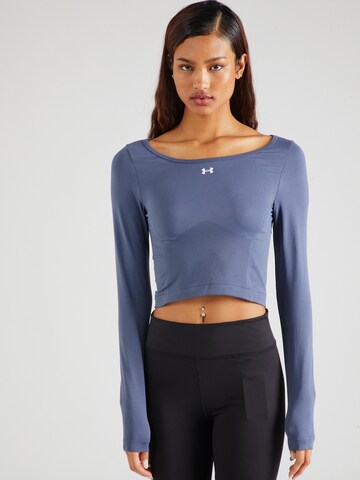 T-shirt fonctionnel UNDER ARMOUR en bleu : devant