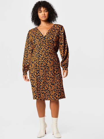 Dorothy Perkins Curve Dress in Brown: front