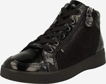 ARA High-Top Sneakers in Black: front