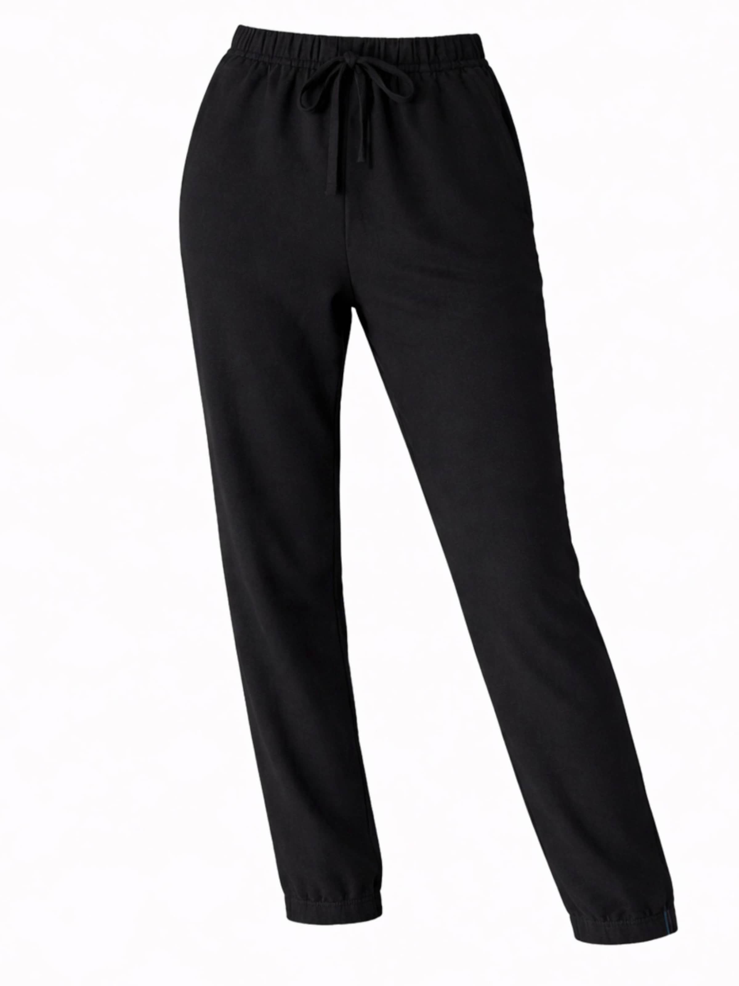 fashionshowcase - Pantalón 'SOREYA' en negro: frente
