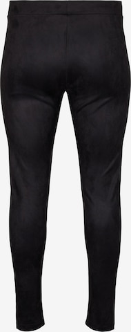 Zizzi Skinny Leggings 'Vjule' in Schwarz