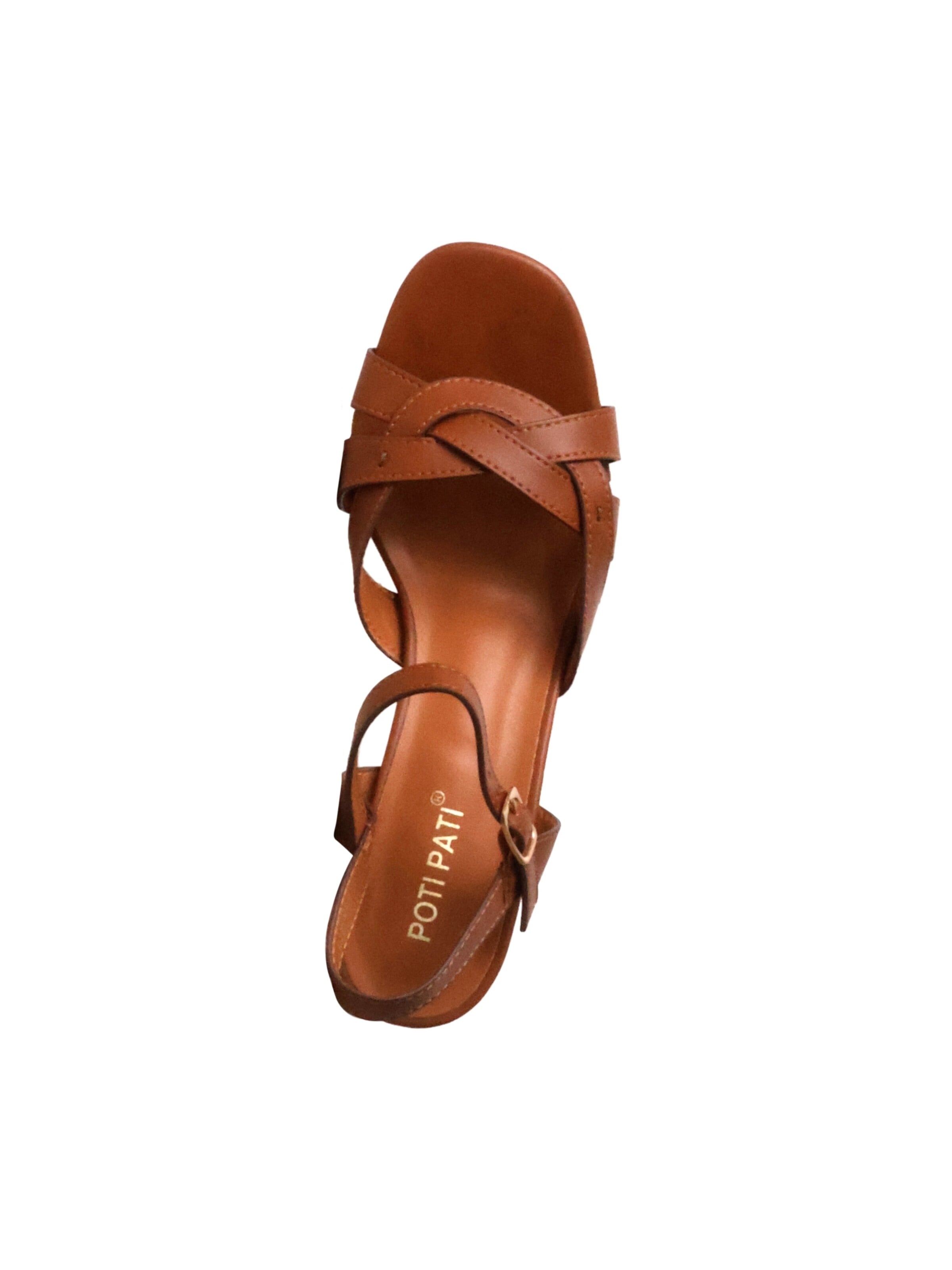 Sandalo 'Supermodische Sandalen mit Absatz' di POTI PATI in marrone