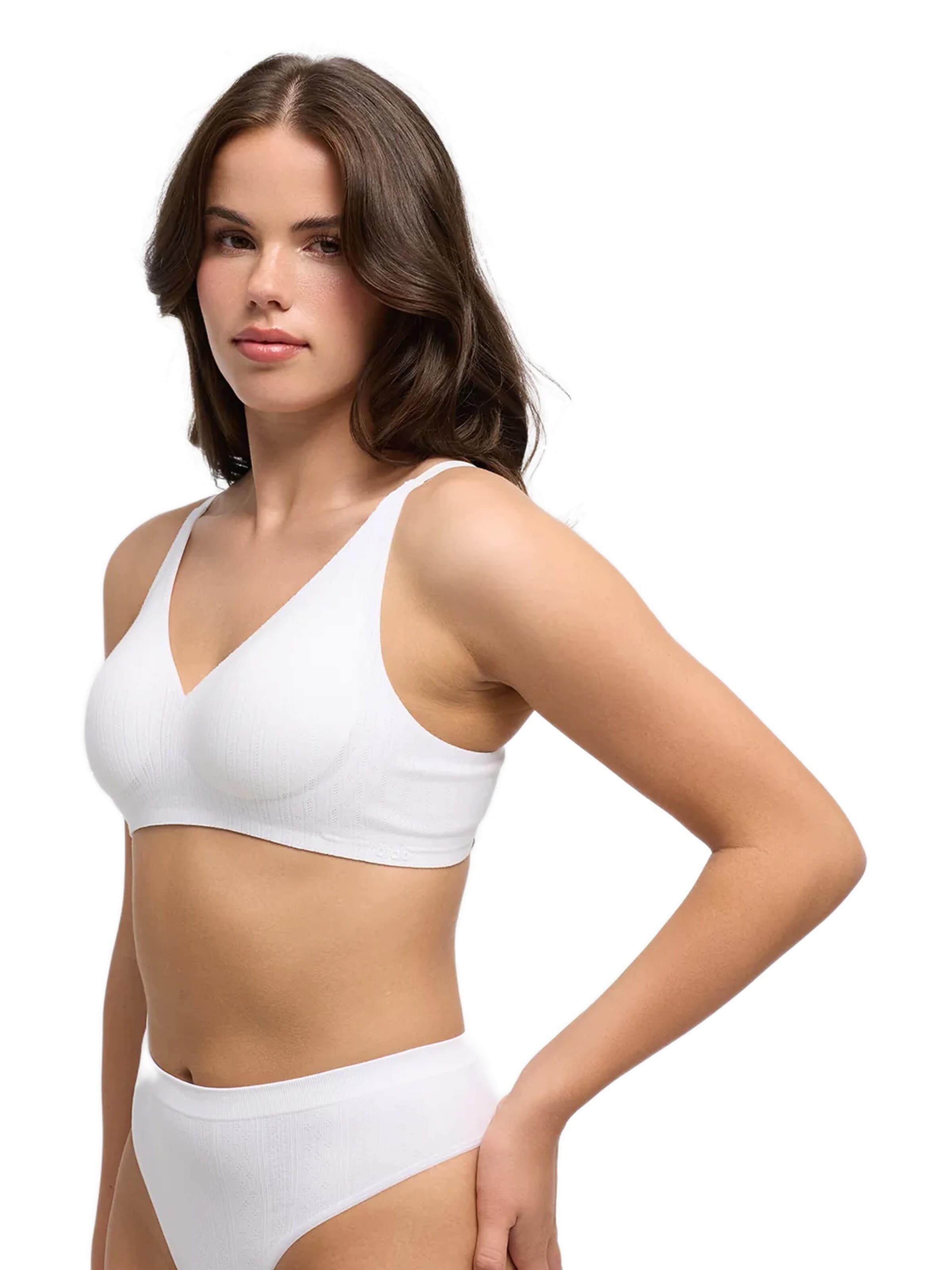 cfab Push-up BH 'Jacquard Comfort Push-Up BH' in Wit