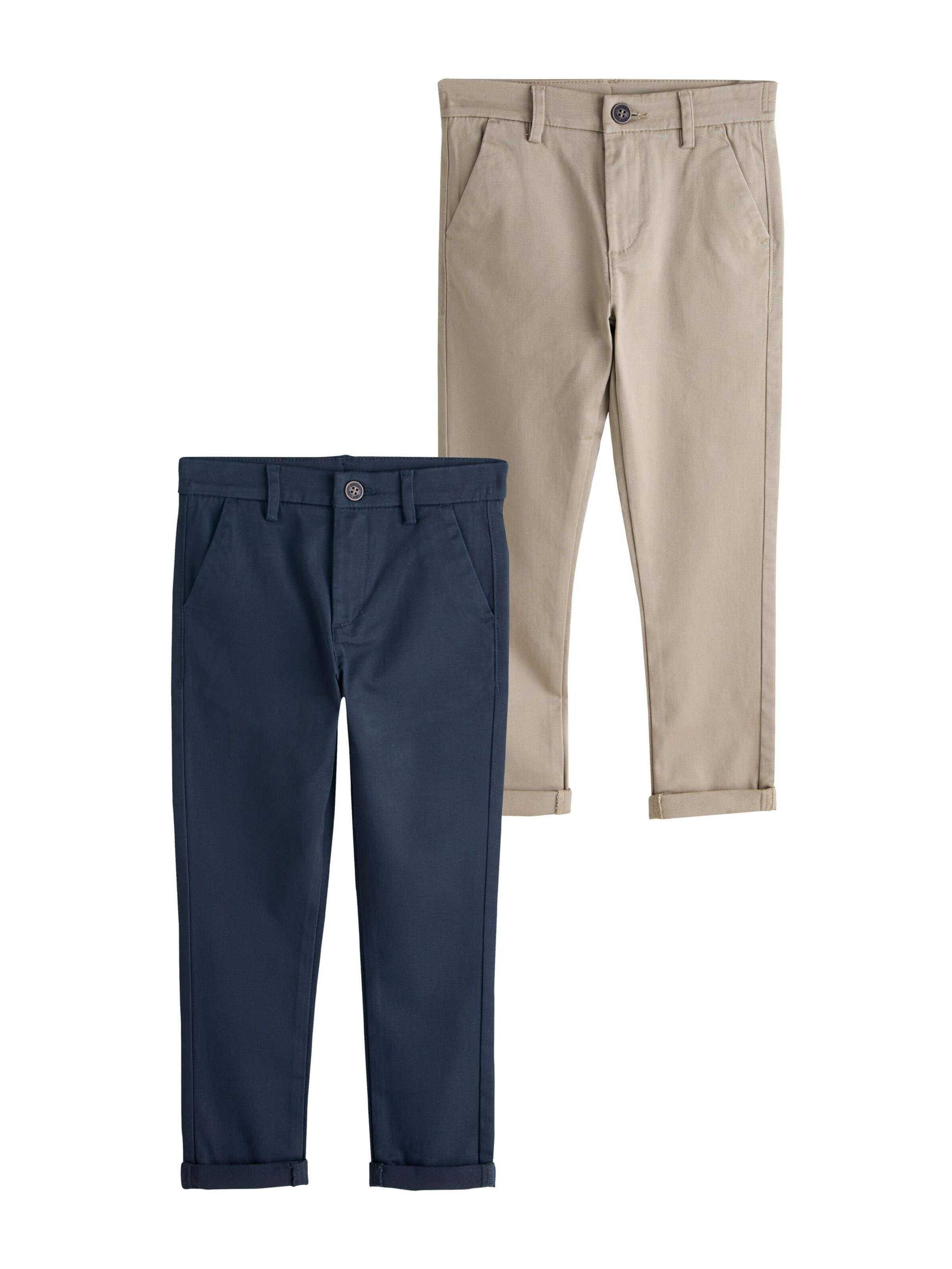 Next Slimfit Παντελόνι σε μπεζ: μπροστά