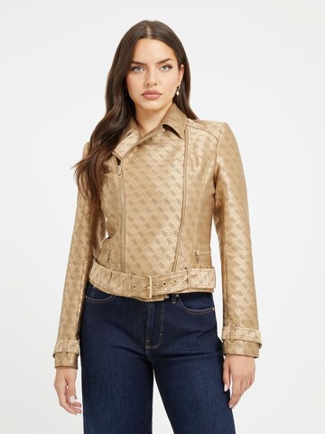GUESS Performance Jacket in Brown: front