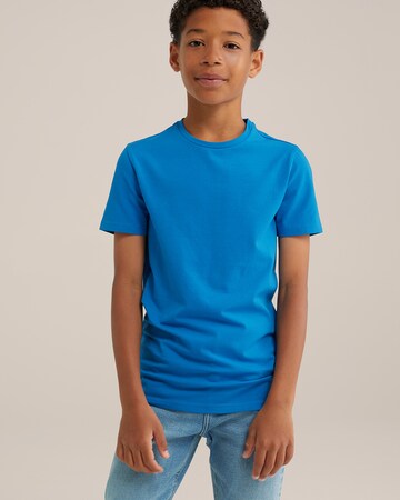 WE Fashion - Camiseta en azul: frente