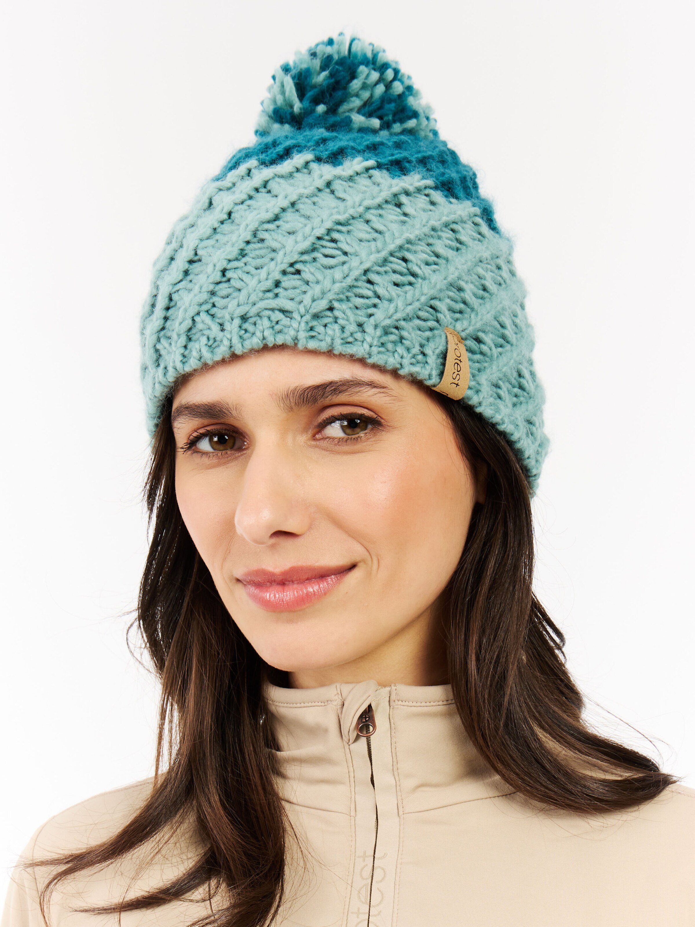 PROTEST Mütze 'PRTHiker'‌‌‌‌‌‌‌‌ in Blau: Vorderseite