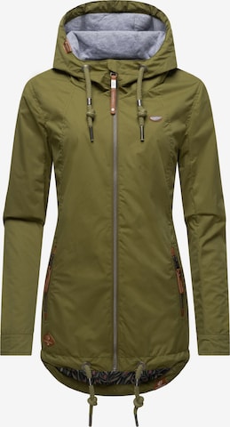 Ragwear Weatherproof jacket 'Zuzka' in Green: front