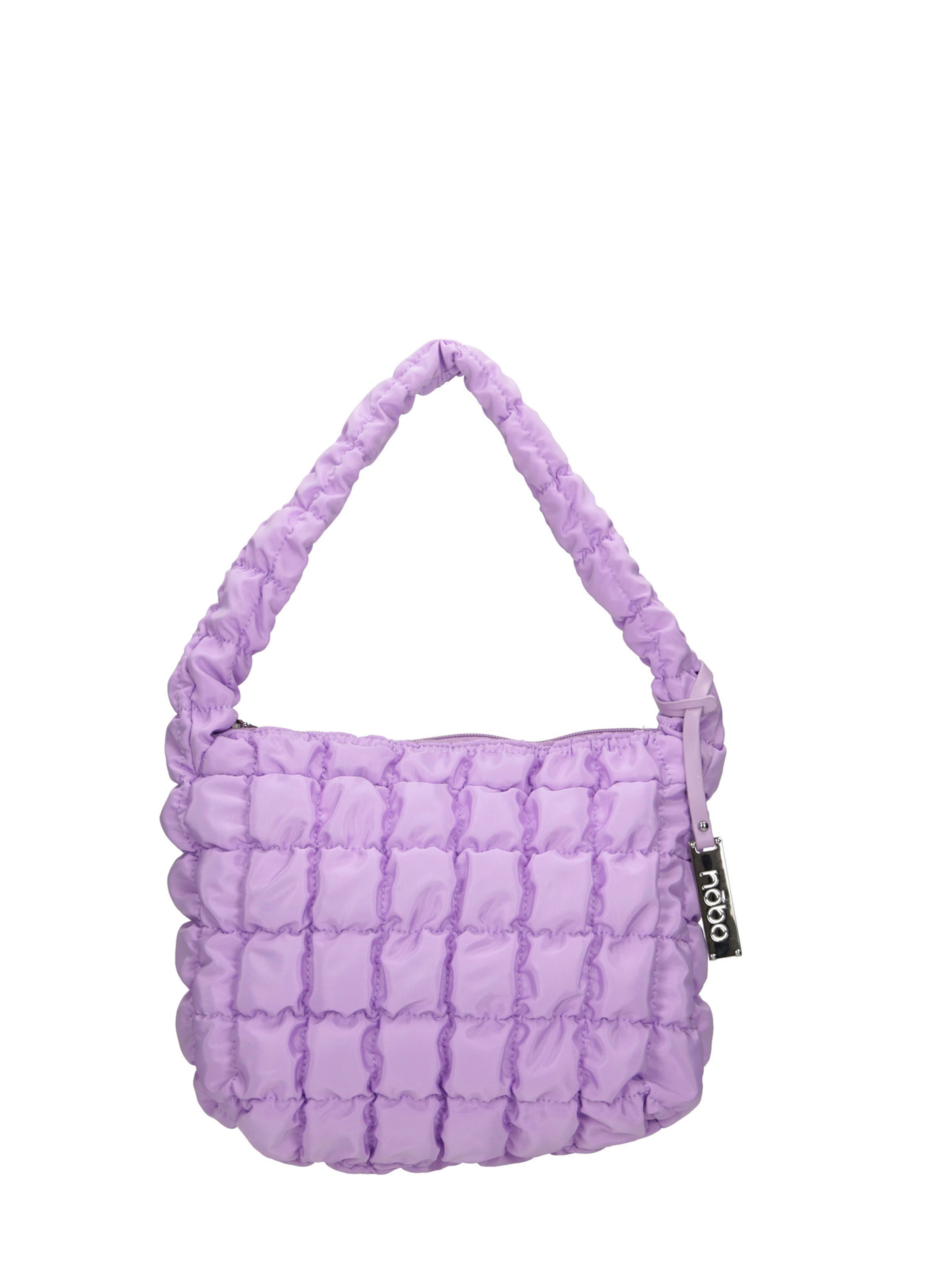 NOBO Handbag 'Quilted' in Purple: front