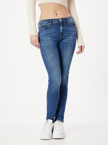 Coupe slim Jean 7 for all mankind en bleu : devant